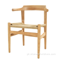 Modern Hans Wegner Wood Paper Corda Cadeira